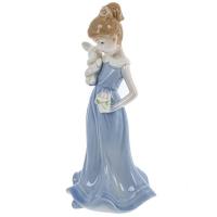 804805 Фигурка декоративная *Девочка с кроликом" 8*7*16см
