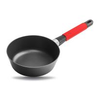 37220r Сковорода-сотейник 20см Squality с красной силиконовой ручкой, индукция, литой алюминий