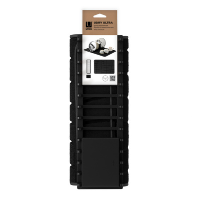 1023668-040 Коврик для сушки посуды Udry, 43*61см, черный