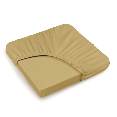 Простыня на резинке-180*200*30см SilvaSilk 4067 Gold