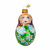 ФУП4-2430 Ёлочная игрушка 9,5см, декор "Расписная матрешка", стекло, в подарочной упаковке ФУП4-2430 Ёлочная игрушка 9,5см, декор "Расписная матрешка", стекло, в подарочной упаковке