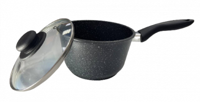 ОВТ-075КО Ковш 0,75л 14см с крышкой литой алюминий, PanMaster