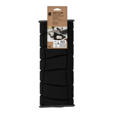 1023668-040 Коврик для сушки посуды Udry, 43*61см, черный