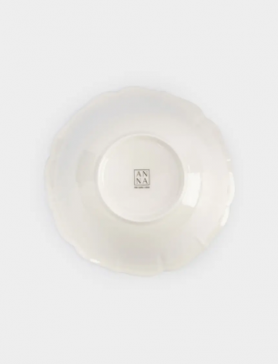 ANLAF-GL25G10-S Салатник 24,5см, 2л (серебристый кант)  фарфор, DINASTY