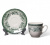 10-9911 Чайная пара: чашка 240мл с блюдцем 15,8см, Claytan, серия DIANA ROSE JADE GREEN 10-9911 Чайная пара: чашка 240мл с блюдцем 15,8см, Claytan, серия DIANA ROSE JADE GREEN