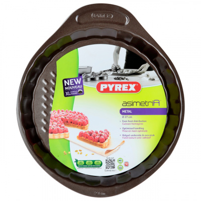 AS27BNO Форма для выпечки 27см с волнистым краем, Pyrex, серия ASIMETRIA
